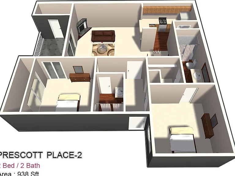 Two Bed / Two Bath