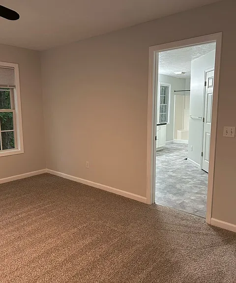 Master bedroom, door to bathroom