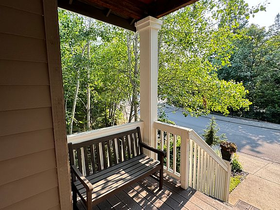 Front porch looking south