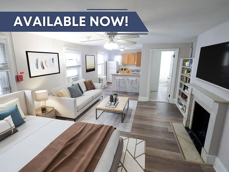 Furnished Studio with Fireplace
