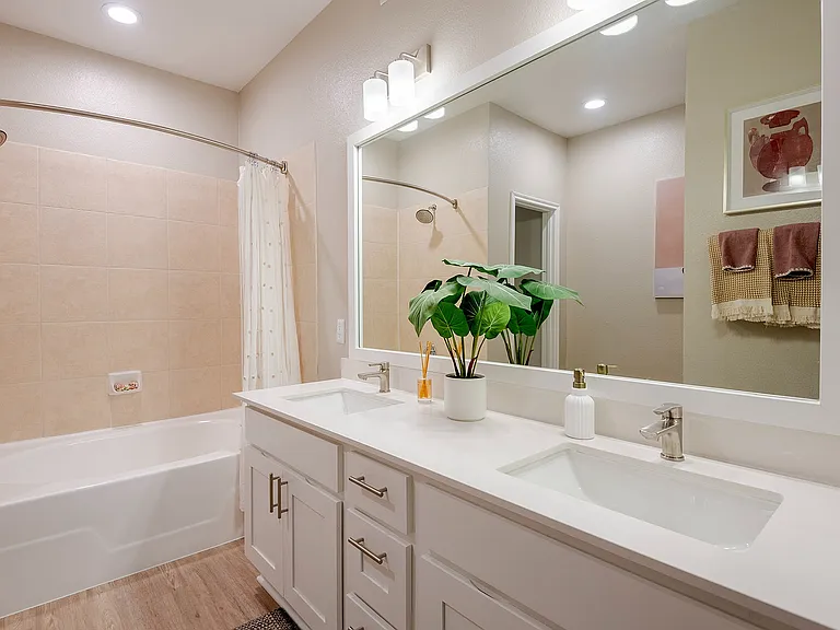 Newly Renovated Bathroom with Soaking Tub
