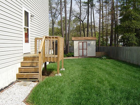Right side of yard