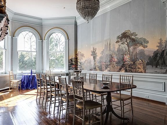 Dining room; Zuber wallpaper
