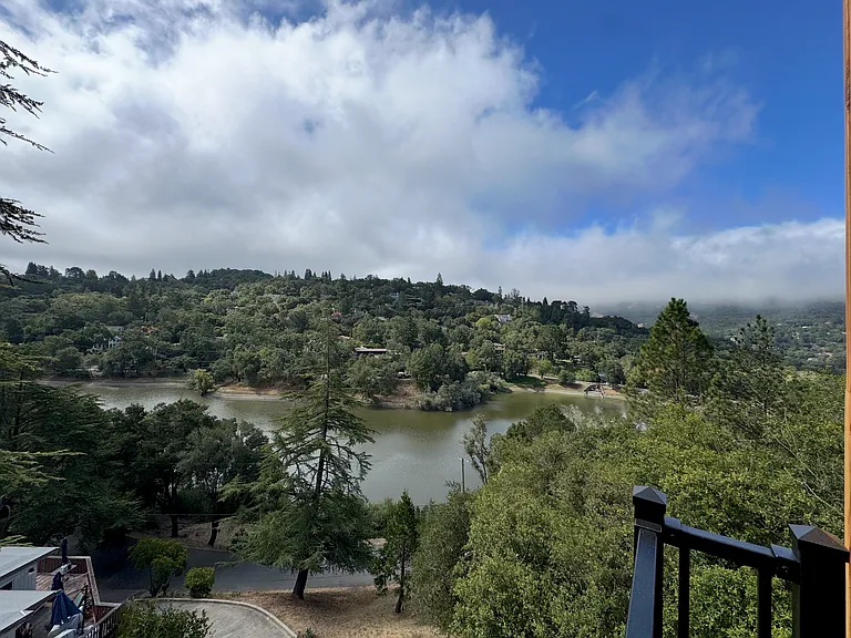 View of lake from deck