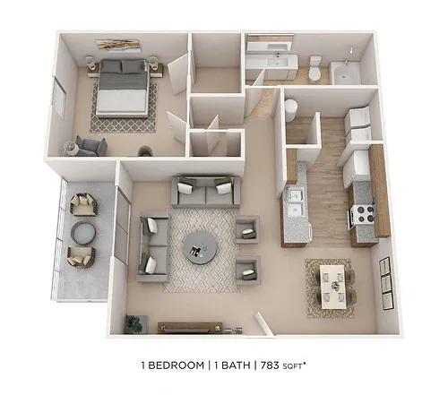 Floor plan One Bedroom