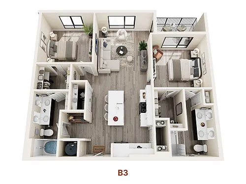 Floor plan B3