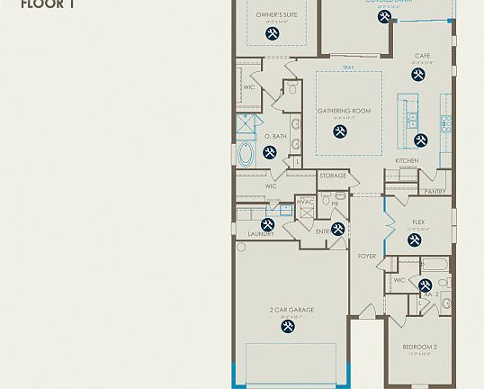 Prestige Floor Plan, Quick Move-in Home, Floor 1