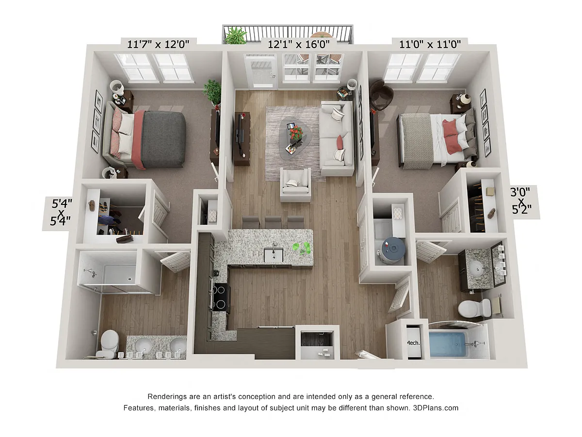 Floor plan B1 - Lagoon
