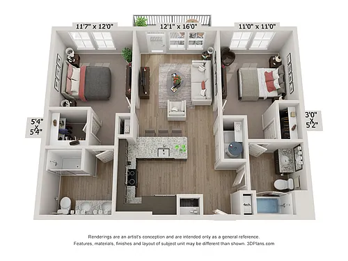 Floor plan B1 - Lagoon