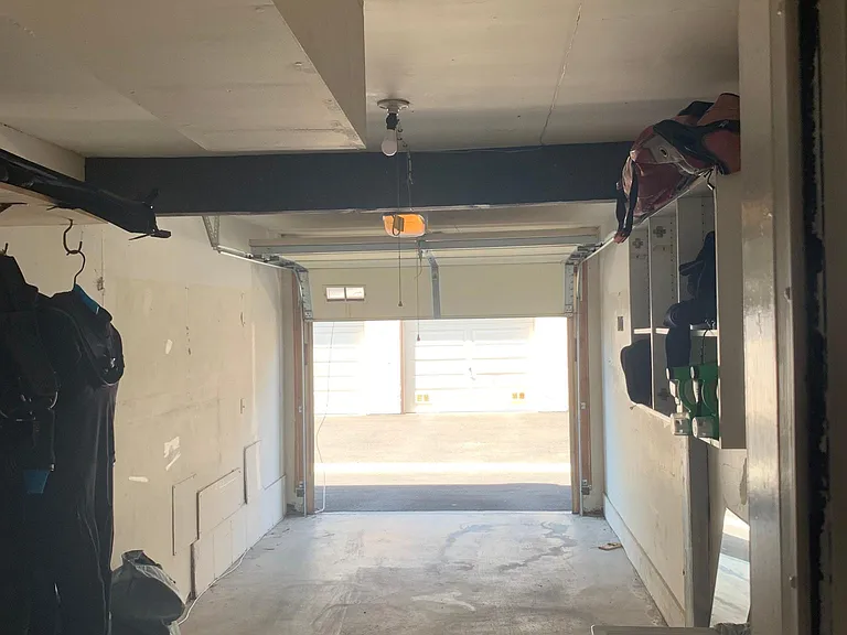 Direct-access one-car garage with washer/dryer hookups.