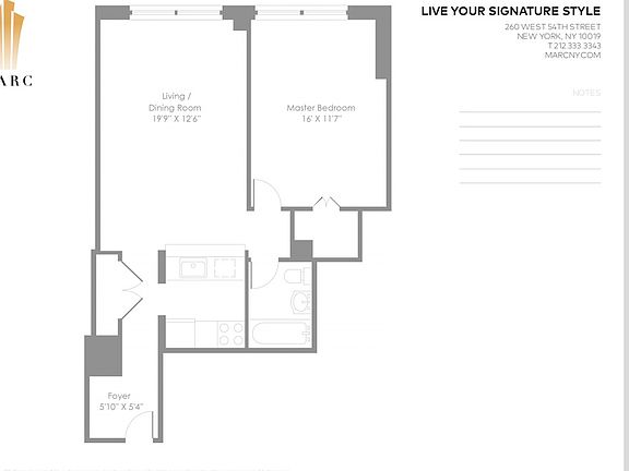 2nd image of 260 W 54th St APT 47D