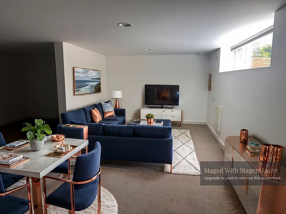 Not furnished. AI generated to provide you overview of how you can style.