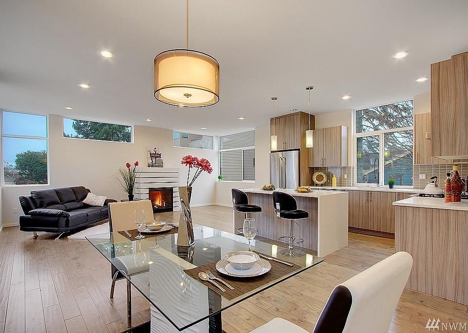 2nd Floor Living Room and Kitchen