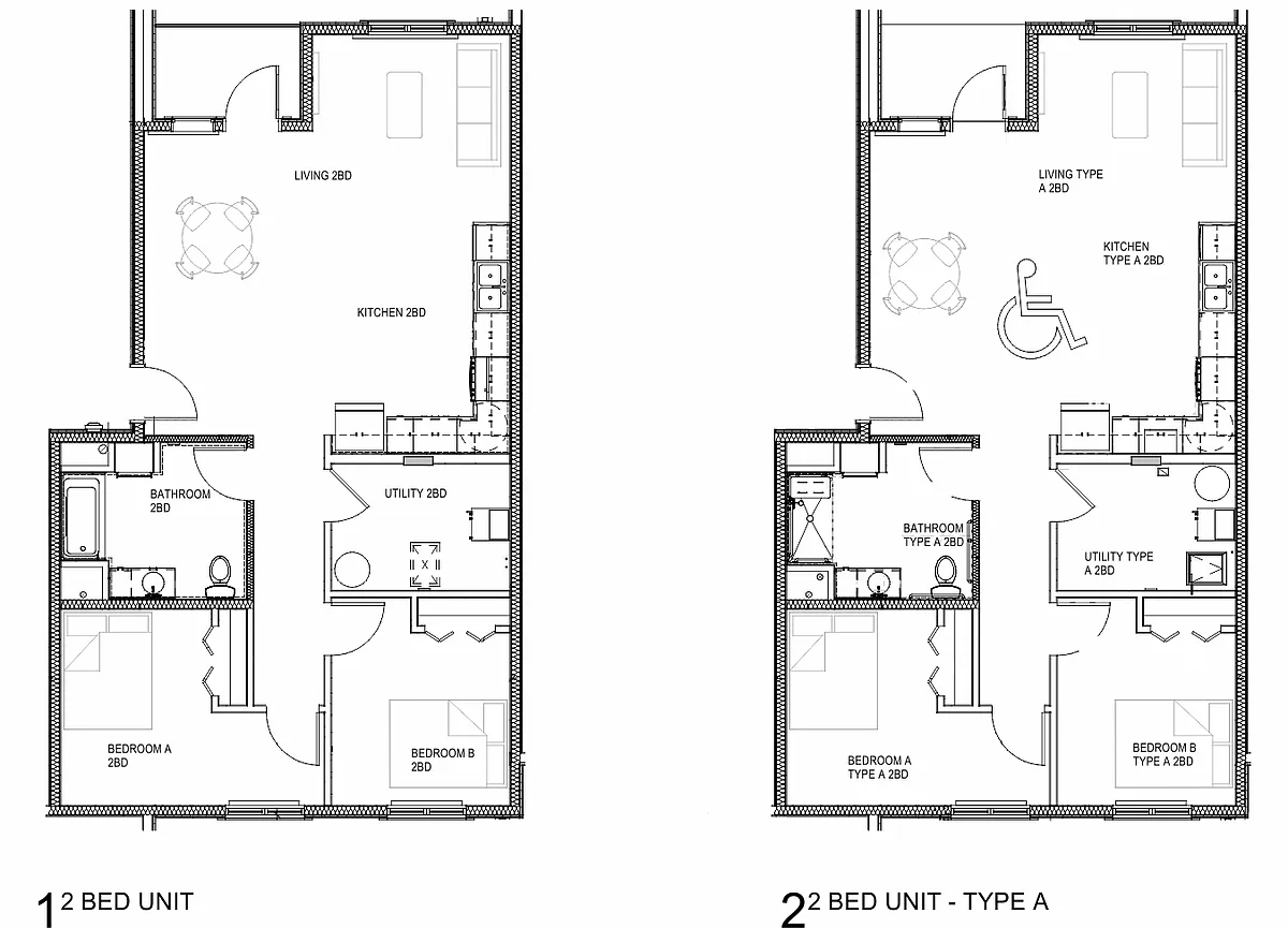 Floor plan 2 Bedroom