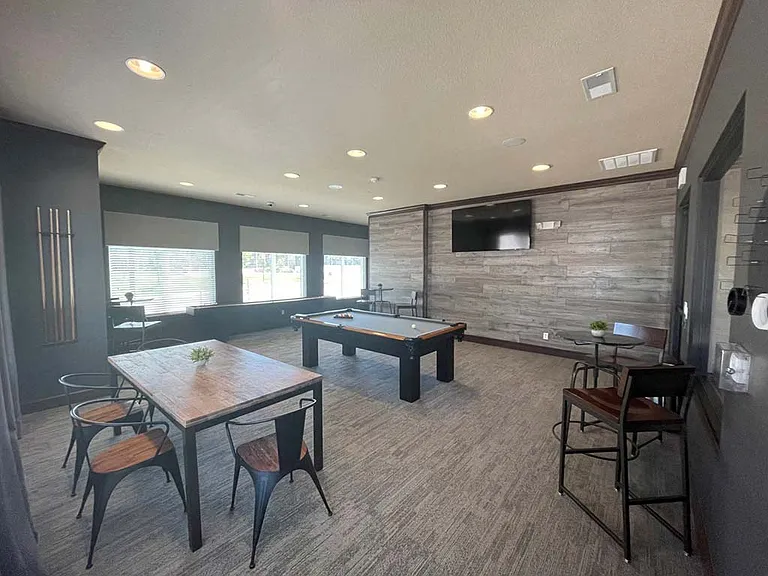Game Room with Pool Table