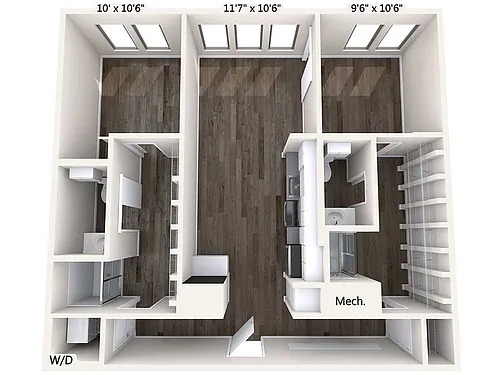 Floor plan B3-upgrade-terrace