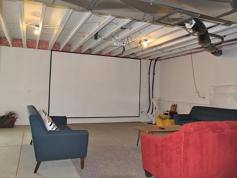 Basement is a great place to gather as well