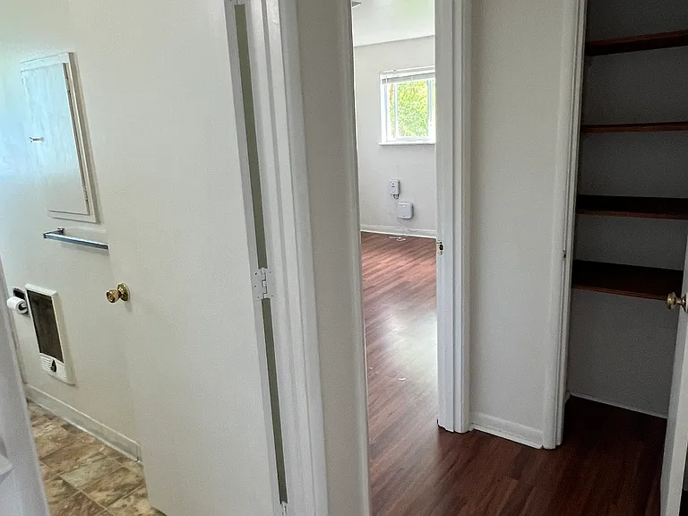 Hallway closet + main bedroom and bathroom