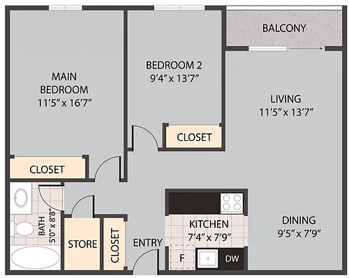 Floor plan 207