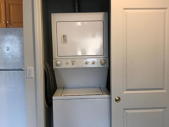 Washer & dryer combo and it's included in the rent fee.