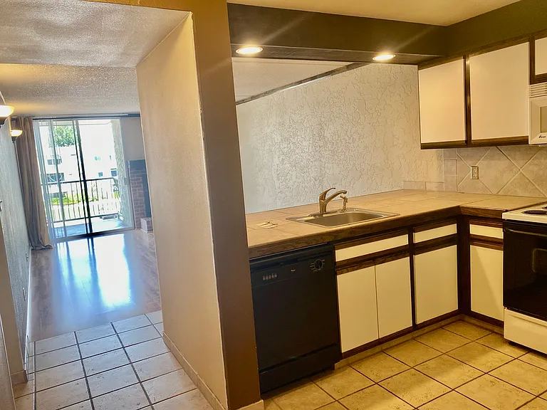 Kitchen to living area