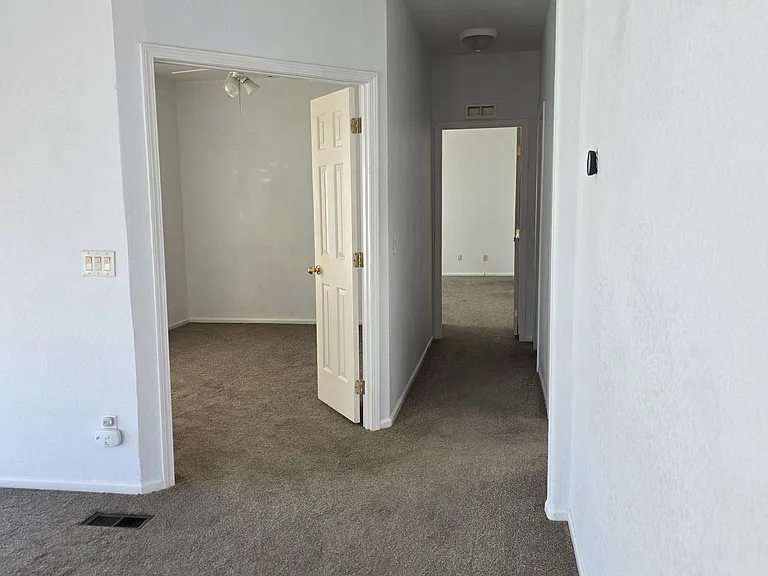 Hall from living room looking at Office