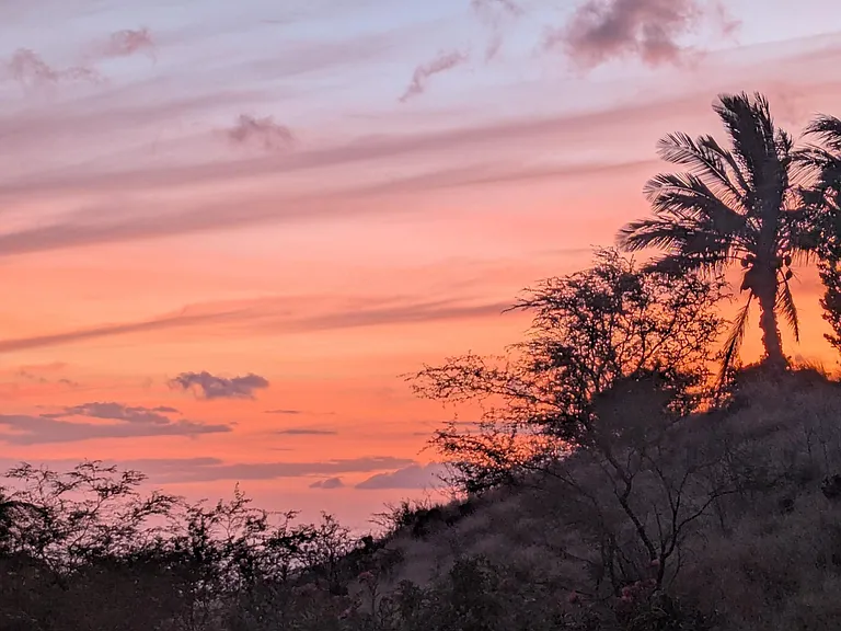 Waikoloa sunset view from the lanai