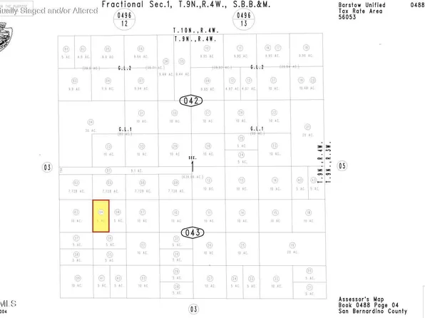 0 Hinkley Ca Close To Wagner Rd, Hinkley, CA 92347