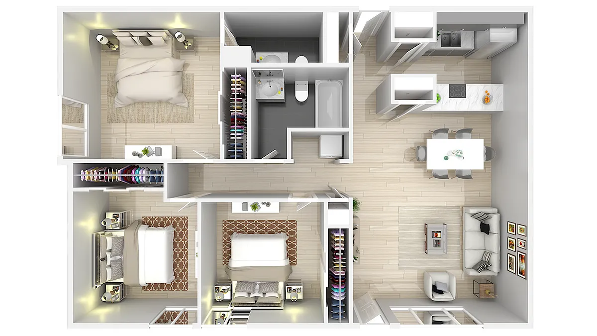 Floor plan 3 X 15