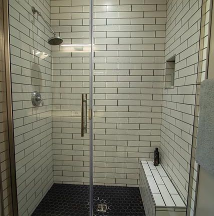 Upgraded glass shower