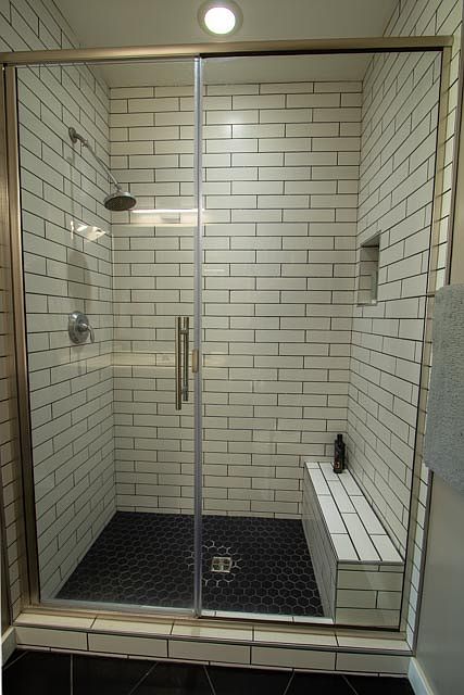 Upgraded glass shower