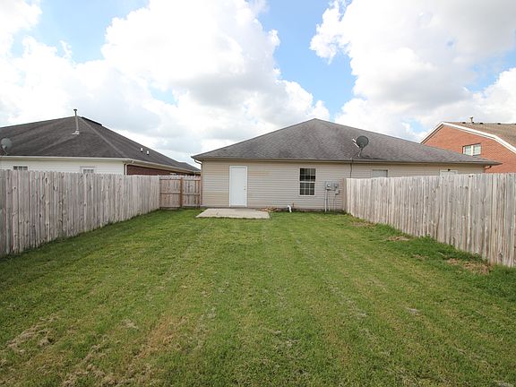 Fenced in back yard