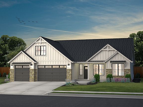 Prescott 2 Farmhouse with Stone