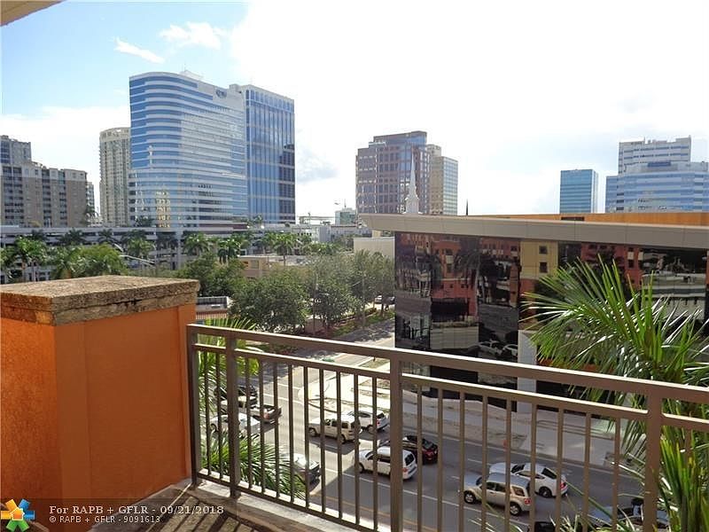 City view from oversized balcony
