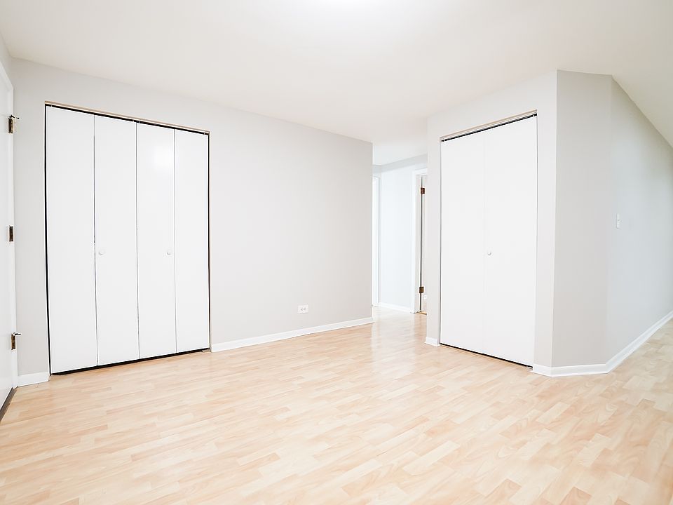 View of dining room from kitchen. Coat closet (left) is 5' X 1.75'. Pantry (right) is 3' X 1'.