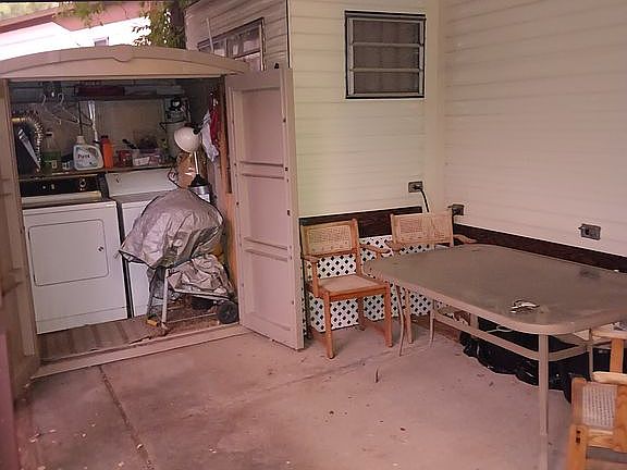 Washer Dryer Shed Patio