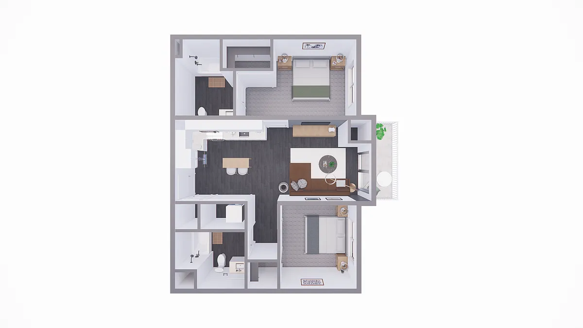 Floor plan 2 Bedroom