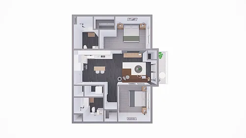 Floor plan 2 Bedroom