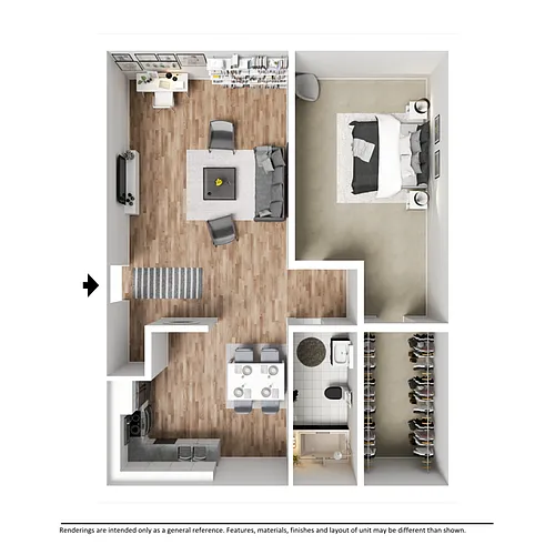 Floor plan 1 Bedroom