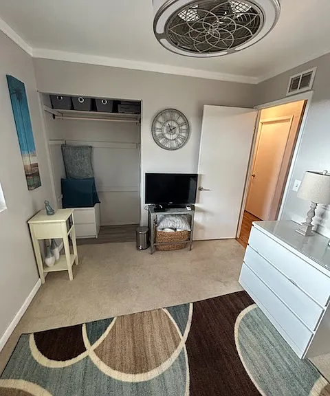 Bedroom with closet