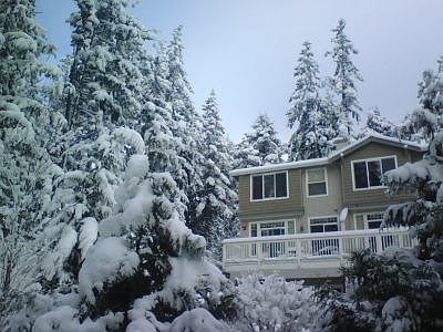 Winter View of Townhouse