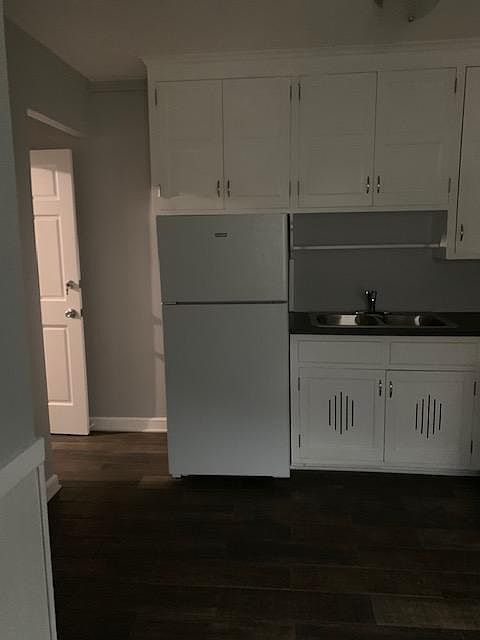 kitchen with rear entry