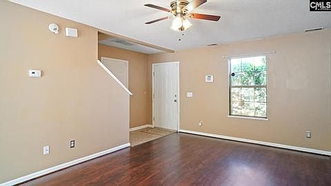 living room to door view