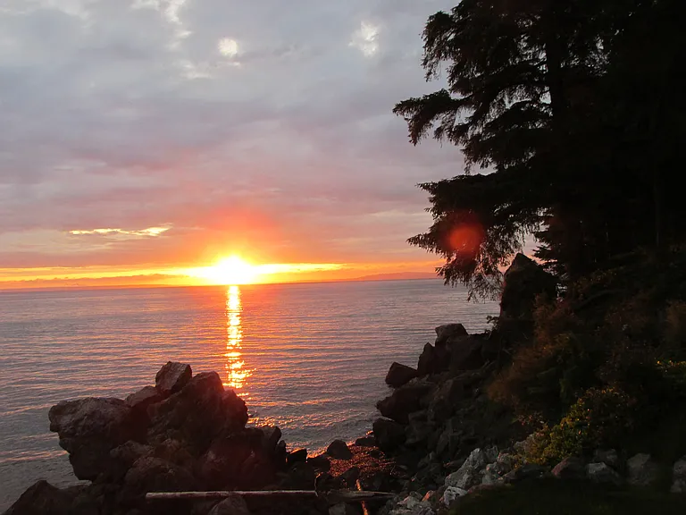 VIEW FROM DECK: MORNING SUNRISE