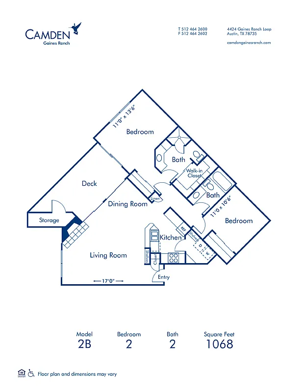 Floor plan 2B