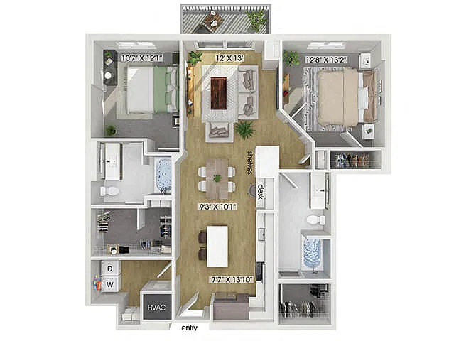 Floor plan B7