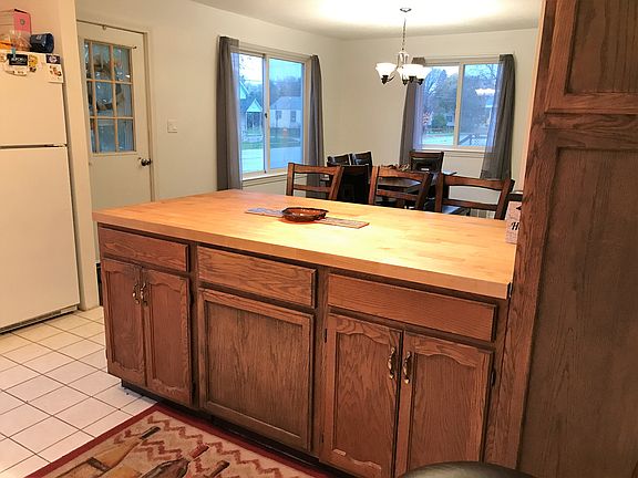 Kitchen open to dining