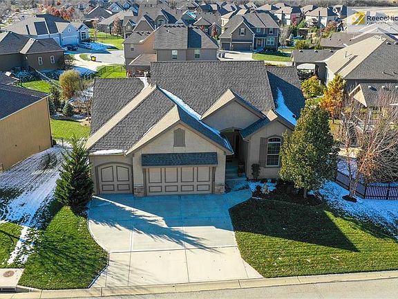 Aerial shot of this AWESOME home!