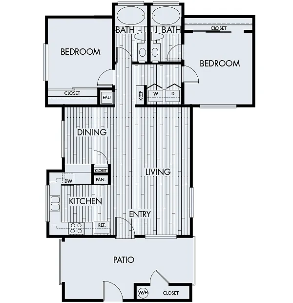 Floor plan Park Sierra Plan 2B