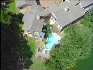 Aerial Pool with easy walk to lake